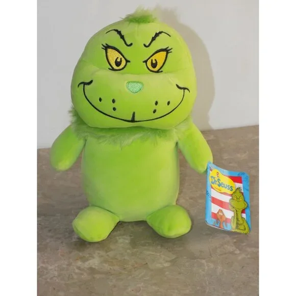 Dr. Seuss - 9.5 Squishy Grinch - Whimsical Stuffed Animal - Picture 1 of 4
